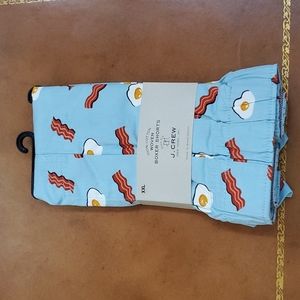 J. Crew XXL Woven Boxer Shorts Bacon and Eggs XXL